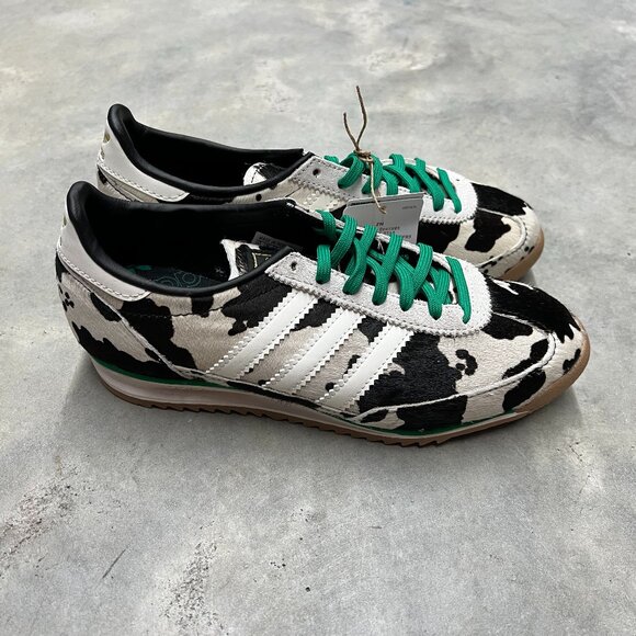 Adidas SL 72 OG Wmn's Cow Print Black White JR1639 - New - Picture 3 of 8